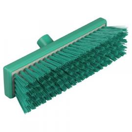 Flat Sweeping Broom Head - Stiff - Professional - Green - 30cm (12&quot;)