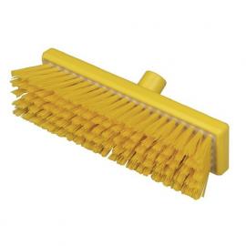 Flat Sweeping Broom Head - Stiff - Professional - Yellow - 30cm (12&quot;)