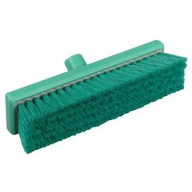 Flat Sweeping Broom Head - Soft - Professional - Green - 30cm (12&quot;)