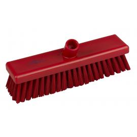 Flat Sweeping Broom Head - Soft - Professional - Red - 30cm (12&quot;)