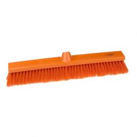 Flat Sweeping Broom Head - Stiff - Premier - Orange - 50cm (19.7&quot;)