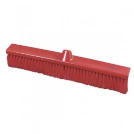 Flat Sweeping Broom Head - Stiff - Premier - Red - 50cm (19.7&quot;)
