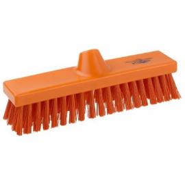 Deck Scrubbing Brush Head - Stiff - Premier - Orange - 28cm (11&quot;)
