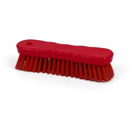 Hand Scrubbing Brush - Stiff - Eco-Friendly - Polypropylene - Red - 18cm (7&quot;)