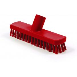 Deck Scrubbing Brush Head - Stiff - Eco-Friendly - Red - 21.5cm (8.5&quot;)