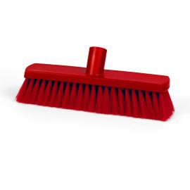 Sweeping Brush Head - Soft Crimped Fill - Eco-Friendly - Red - 28cm (11&quot;)