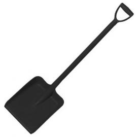 Shovel - Heavy Duty - &#39;D&#39; Grip Handle - Polypropylene - Black