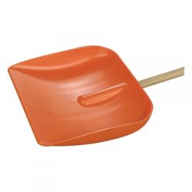 Snow Shovel - Heavy Duty - Wooden Handle - Orange - 179.2cm (70.5&quot;)