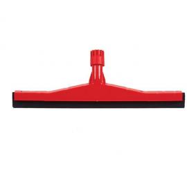 Floor Squeegee Head - Heavy Duty - Plastic - Red - 45cm (17.75&quot;)
