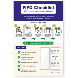 FIFO (First In, First Out) - Stock Rotation Checklist - Information Guidance - Self Adhesive - 20cm (8&quot;)
