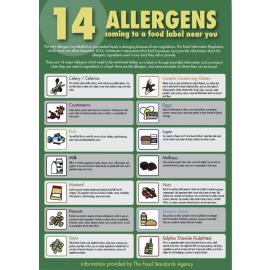 The 14 Allergens Guide for Staff - Paper Poster - A3