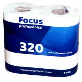 Toilet Roll - Traditional - Focus® - White - 2 Ply - 320 Sheet