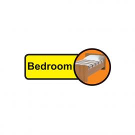 Bedroom Dementia Sign - Self Adhesive - 48cm (19&quot;)