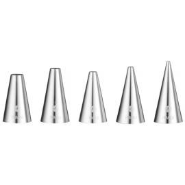 Decorating Tip Kit - Smooth - 5 Piece - Stainless Steel