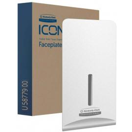 Folded Toilet Paper Dispenser Faceplate - White Mosaic Design - Kimberly-Clark Professional™ - ICON™