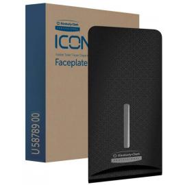 Folded Toilet Paper Dispenser Faceplate - Black Mosaic Design - Kimberly-Clark Professional™ - ICON™