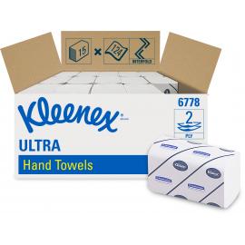 Interfold Hand Towel - Medium - KLEENEX&#174; - Ultra&#8482; - White - 2 Ply - 124 Sheets