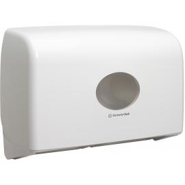 Toilet Roll Dispenser - Twin - Mini Jumbo - Aquarius&#8482; - White