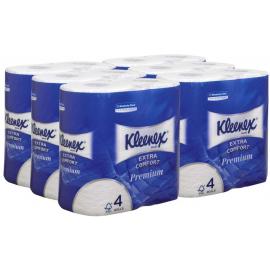 Toilet Roll - Traditional - Quilted - KLEENEX&#174; - White - 4 Ply - 160 Sheet