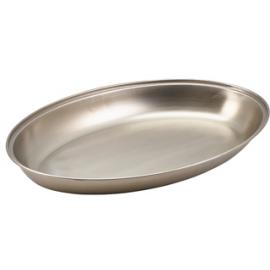 Vegetable Dish - Oval - Stainless Steel - 20cm (8&quot;)