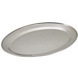 Meat Flat - Oval - 18/0 Stainless Steel - 54.5cm (22&quot;)