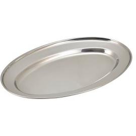 Meat Flat - Oval - 18/0 Stainless Steel - 65cm (26&quot;)