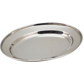 Meat Flat - Oval - 18/0 Stainless Steel - 20cm (8&quot; )