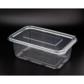 Food Container - Oblong - Hinged Lid - 1000cc (35oz)