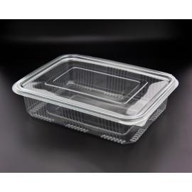 Food Container - Oblong - Hinged Lid - 1.25L (44oz)