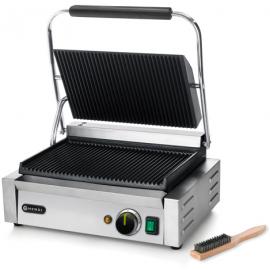 Panini Grill - Ribbed - Stainless Steel - Hendi - Large