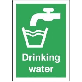 Drinking Water Sign - Self Adhesive - 5cm (2&quot;)