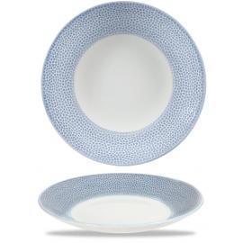 Coupe Plate - Deep - Churchill's - Isla - Ocean Blue - 25.5cm (10")