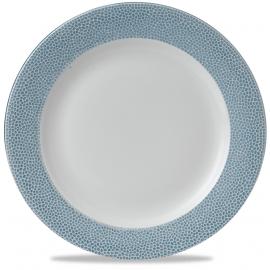 Wide Rimmed Plate - Footed - Churchill's - Isla - Ocean Blue - 30.5cm (12")