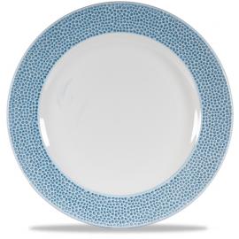 Wide Rimmed Plate - Footed - Churchill's - Isla - Ocean Blue - 27.5cm (10.75")