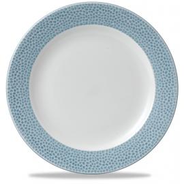 Wide Rimmed Plate - Footed - Churchill's - Isla - Ocean Blue - 23.5cm (9.25")