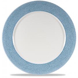 Wide Rimmed Plate - Churchill's - Isla - Ocean Blue - 30.5cm (12")