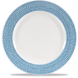 Wide Rimmed Plate - Churchill's - Isla - Ocean Blue - 21cm (8.25")