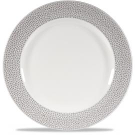 Wide Rimmed Plate - Footed - Churchill's - Isla - Shale Grey - 27.5cm (10.75")