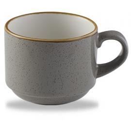 Stacking Cup - Churchill's - Stonecast&#174; - Peppercorn Grey - 22cl (8oz)