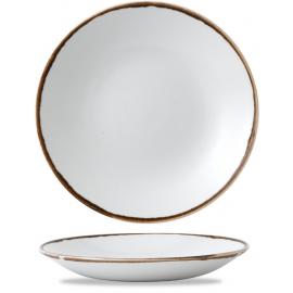 Coupe Plate - Deep - Dudson's - Harvest - Natural - 28cm (11")