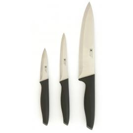 Knife Starter Set - 3 Piece - Advantage - Black Plastic Handle