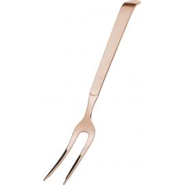 Meat Serving Fork - Buffet - Stainless Steel - Copper - 32cm (12.6")