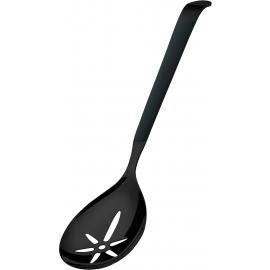 Serving Spoon - Slotted - Buffet - Stainless Steel - Black - 31.7cm (12.5")