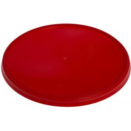 Lid - Round - For Food Storage Container - Plastic - Red - 122mm dia