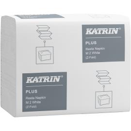 Resta Dispenser Napkin - Katrin Plus - White - 2 Fold - 2 Ply - 25.5cm (10&quot;)