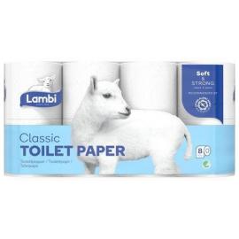 Toilet Roll - Traditional - Lambi Luxury - White - 3 Ply - 165 Sheet