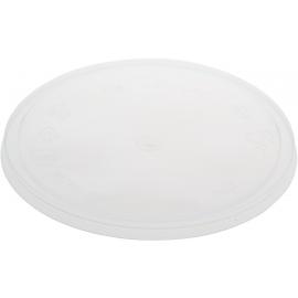 Lid - Round - For Microwavable Food Container - Clear Plastic - 122mm dia