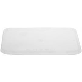 Lid - Rectangular - For Microwavable Food Container - Clear Plastic - 173mm length