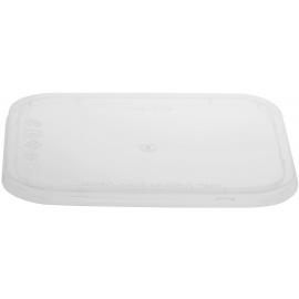 Lid - Rectangular - For Microwavable Food Container - Clear Plastic - 146mm length