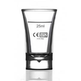 Shot Glass - Polystyrene - Clear - 4cl (1.4oz) LCE @ 25ml